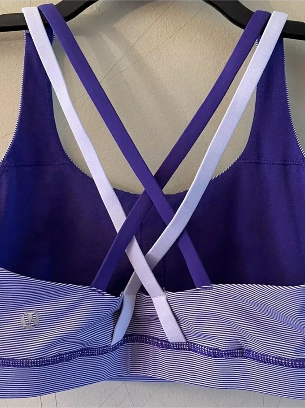 lululemon athletica Purple & Lavender Cross-Back Sports Bra - Picture 4 of 7